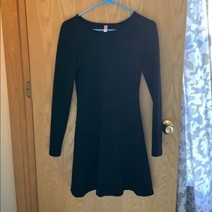 Black textured dress